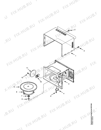 Взрыв-схема микроволновой печи Electrolux EMS2373W - Схема узла Housing 001