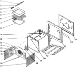 Схема №5 C805GEWH (F010501) с изображением Кольцо для духового шкафа Indesit C00123812