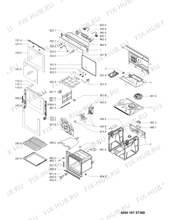 Схема №1 AKZM 747/IX с изображением Микромодуль для электропечи Whirlpool 481010502020