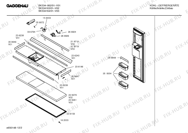 Схема №12 SK534163 с изображением Диск для холодильника Bosch 00178135