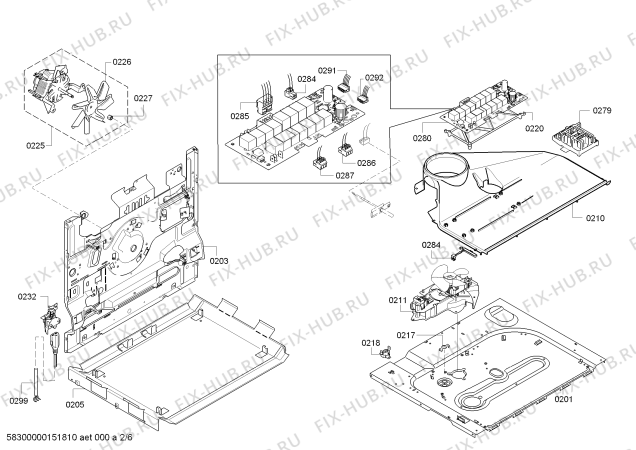 Схема №6 HBA58T650A с изображением Панель управления для плиты (духовки) Bosch 00704214