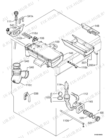 Взрыв-схема стиральной машины Zanker DF4229 - Схема узла Hydraulic System 272