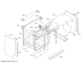 Схема №6 SMI68M55EU с изображением Передняя панель для электропосудомоечной машины Bosch 00704236