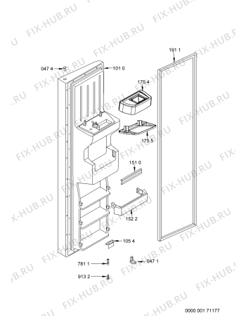 Схема №10 WSE5530 N с изображением Электролампа для холодильной камеры Whirlpool 481244029551