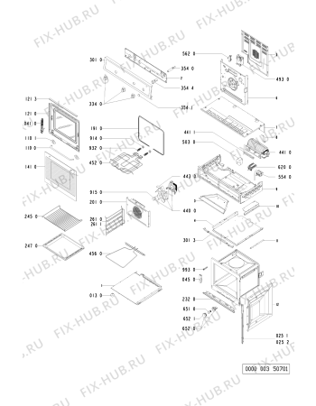 Схема №1 BMZS 3000 IN с изображением Панель для электропечи Whirlpool 481945358819