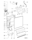 Схема №2 ADP 6736 WH с изображением Панель для электропосудомоечной машины Whirlpool 481245373362