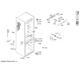Схема №4 KG39NX74 с изображением Дверь морозильной камеры для холодильника Siemens 00710104