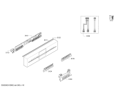 Схема №6 SR35M432EU с изображением Передняя панель для электропосудомоечной машины Siemens 00707658