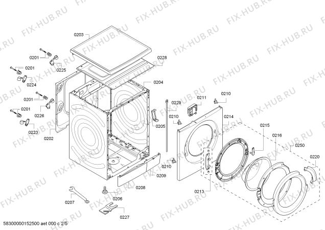 Схема №4 WM260160 Gaggenau с изображением Панель управления для стиральной машины Bosch 00677055