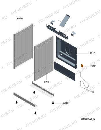 Схема №5 ACM 915 IX с изображением Панель для духового шкафа Whirlpool 480121102755