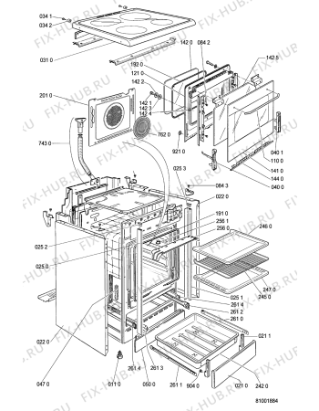 Схема №2 SMZK 5540 IN с изображением Переключатель для плиты (духовки) Whirlpool 481241128724