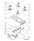 Схема №1 PAS642HWH (F101247) с изображением Клавиша для электропечи Indesit C00502603