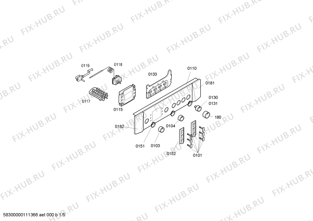 Схема №5 3HT508A с изображением Направляющая для плиты (духовки) Bosch 00424025