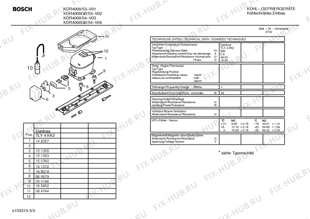 Схема №3 KD40R420 с изображением Поднос для холодильника Bosch 00266047