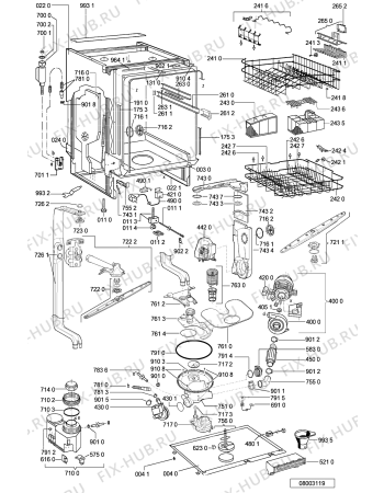 Схема №2 ADG 9556 M с изображением Панель для посудомойки Whirlpool 481245371867