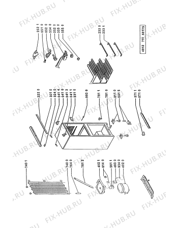 Схема №2 ART 209/G/WP с изображением Лоток (форма) для холодильной камеры Whirlpool 481945819883