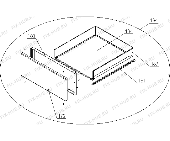 Схема №1 C540K (703005, A506B.12) с изображением Дверь (стекло) духовки Gorenje 703643