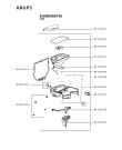Схема №6 EA900055/700 с изображением Часть корпуса для кофеварки (кофемашины) Krups MS-0A10471