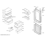 Схема №4 KG36NXW33 с изображением Дверь для холодильной камеры Siemens 00714457