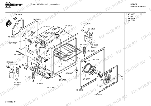 Схема №2 B1641A2GB с изображением Панель управления для плиты (духовки) Bosch 00432776
