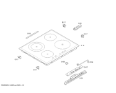 Схема №2 T4323N1 с изображением Стеклокерамика для электропечи Bosch 00476240