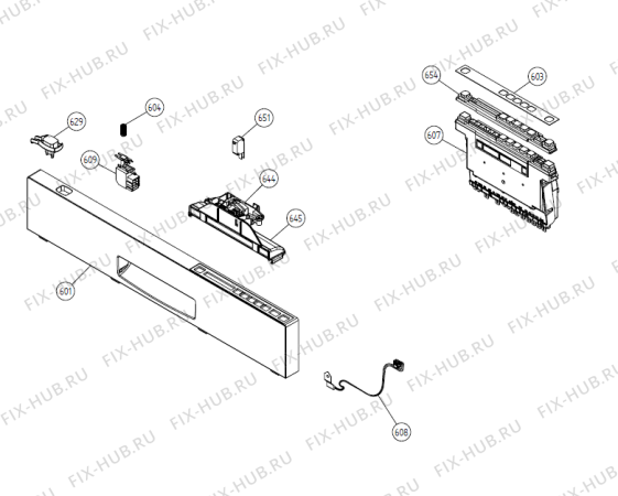 Взрыв-схема посудомоечной машины Gorenje DFUD042 US   -SS BiH #DFUD042-DSS (900001215, DW20.3) - Схема узла 06