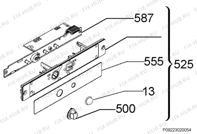 Взрыв-схема холодильника Aeg ABB67211AS - Схема узла Diffusor