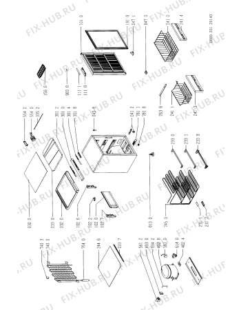 Схема №1 CVT 130/G/01 с изображением Корпусная деталь для холодильника Whirlpool 481945299238