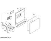 Схема №6 SGU53E52SK с изображением Передняя панель для посудомойки Bosch 00449025