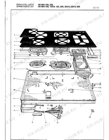Схема №3 CK084505 с изображением Стеклокерамика для духового шкафа Bosch 00210780