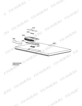 Взрыв-схема холодильника Electrolux ECN14103W - Схема узла Door 003