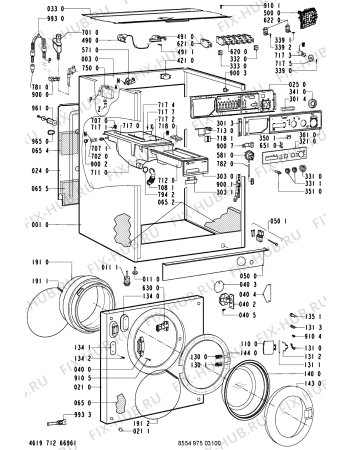 Схема №2 WAS 4540-D с изображением Емкость для стиралки Whirlpool 481241818433