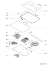Схема №1 AKT 834/BA с изображением Поверхность для плиты (духовки) Whirlpool 481244039953