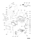 Схема №1 MWD 308 MIR с изображением Дверка для свч печи Whirlpool 482000072553