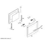 Схема №4 3HB506NP Horno.balay.2d.indp.CFm.E0_CIF.negro с изображением Передняя часть корпуса для электропечи Bosch 00700441