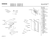 Схема №2 KS25V20IE с изображением Дверь для холодильной камеры Siemens 00236573