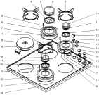 Схема №2 TL600GEA (F009394) с изображением Запчасть для плиты (духовки) Indesit C00125452