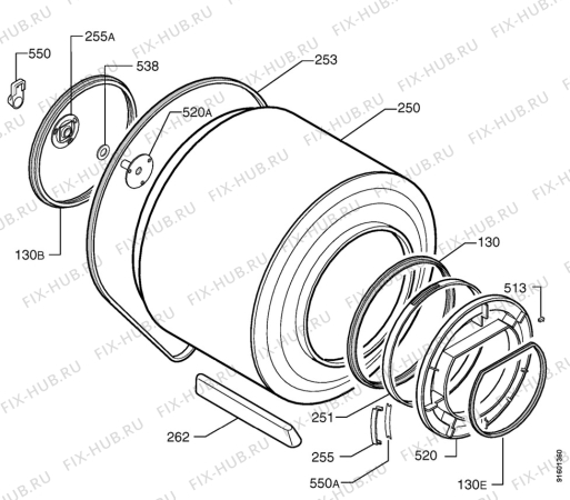 Взрыв-схема комплектующей Elektro Helios TK7019 - Схема узла Functional parts 267