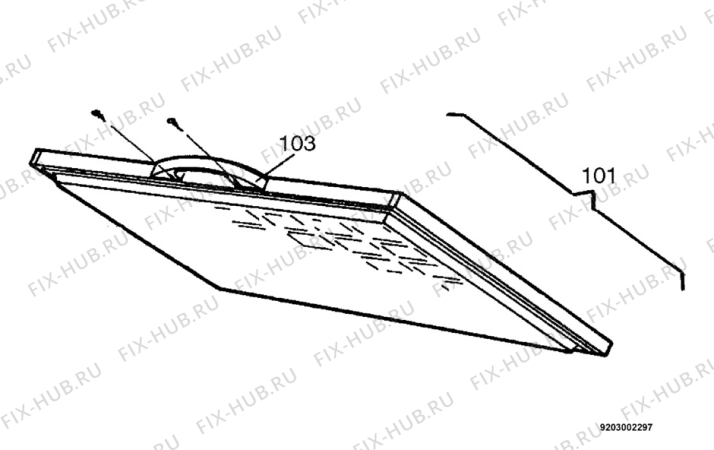 Взрыв-схема холодильника Iceline ICF-105C - Схема узла Door 003