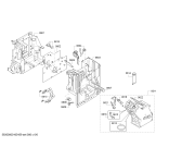 Схема №6 TES50354DE VeroCafe Latte с изображением Боковая часть корпуса для электрокофеварки Bosch 00740684