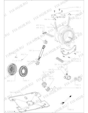 Схема №2 FSCR80420 с изображением Обшивка для стиральной машины Whirlpool 481011038945