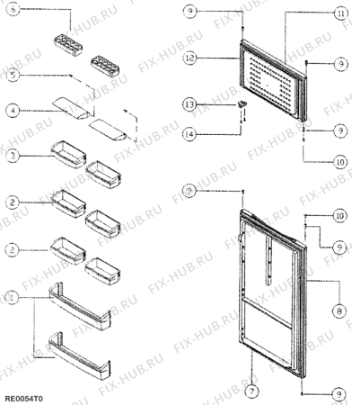Схема №3 RG2450TR (F017853) с изображением Криостат для холодильника Indesit C00174194