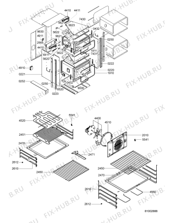 Схема №2 AKS952IX1 (F091123) с изображением Руководство для духового шкафа Indesit C00363030