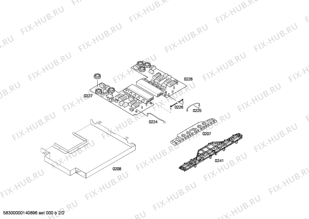 Взрыв-схема плиты (духовки) Siemens EH811TL11E SE.4I.80.BAS28S.X.Plano - Схема узла 02