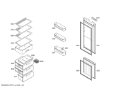 Схема №3 KGS36N00 с изображением Дверь морозильной камеры для холодильной камеры Bosch 00478796
