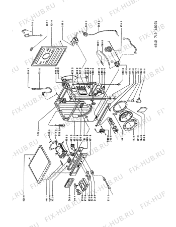 Схема №2 AWM 884/WP с изображением Рукоятка для стиралки Whirlpool 481949869997