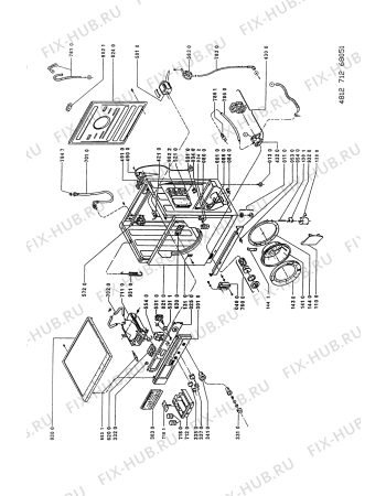 Схема №2 AWM 836/WP с изображением Указатель для стиралки Whirlpool 481941249526