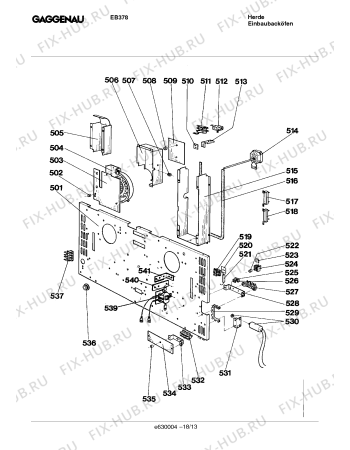Схема №16 EB378110 с изображением Противень для плиты (духовки) Bosch 00292597