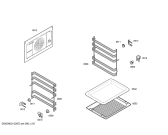 Схема №5 HBN200551E с изображением Передняя часть корпуса для духового шкафа Bosch 00662585