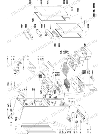 Схема №1 KGE336 PROFRESH A++ с изображением Сенсорная панель для холодильной камеры Whirlpool 481010396657